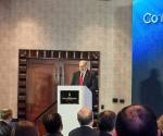 <i>El presidente de Grupo OPSA y E&amp;N, Jorge Canahuati Larach, abrió el encuentro con un llamado al liderazgo empresarial centroamericano para asumir un papel activo en la construcción de sociedades más fuertes y con visión de futuro. (Jose Carlos Flores-E&amp;N)</i>