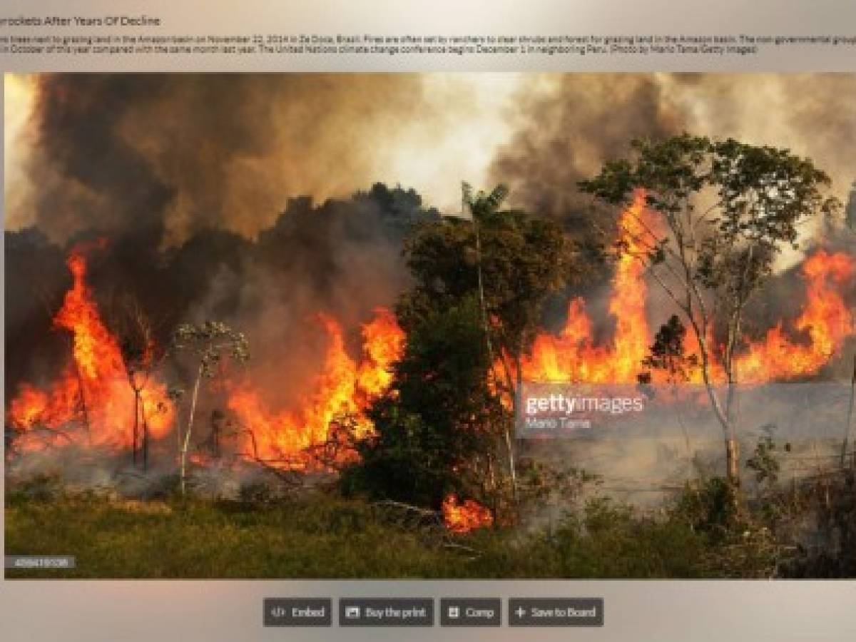 La captura en el estado de Maranhao (nordeste de Brasil) corresponde al fotógrafo Mario Tama de la agencia Getty Images.