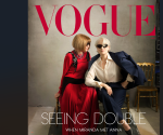 <i>Meryl Streep y la directora editorial global de Vogue, Anna Wintour, protagonizan la portada de la revista de moda. Foto de cortesía</i>