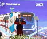 <i>El presidente Bernardo Arévalo afirmó que el Metroriel representa el proyecto de movilidad urbana más ambicioso de la historia del país. Foto de cortesía</i>