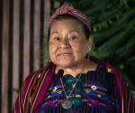 La Premio Nobel de la Paz, Rigoberta Menchú, habla en la inauguración de la segunda edición de 'Expo Sostenible 2026' en Santo Domingo (República Dominicana). EFE/ Orlando Barría