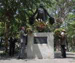 <i>El ministro de Cultura y Deportes, Luis Méndez Salinas, detalló que los restos del célebre escritor reposarán en el Centro Cultural que lleva su nombre en la capital guatemalteca. Foto de cortesía</i>