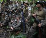 <i> Integrantes de las tropas de Estados Unidos y Panamá participan en un entrenamiento este viernes, en inmediaciones a la Base Aeronaval Almirante Cristóbal Colón, en Sherman (Panamá). EFE/ Bienvenido Velasco</i>