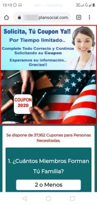 Nuevo engaño en WhatsApp ofrece un cupón de ayuda alimentaria