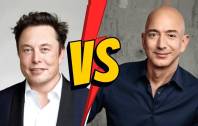 Bezos lanza un desafío directo a Musk con una megacompra satelital de US$11.570 millones. (Collage: E&amp;N)