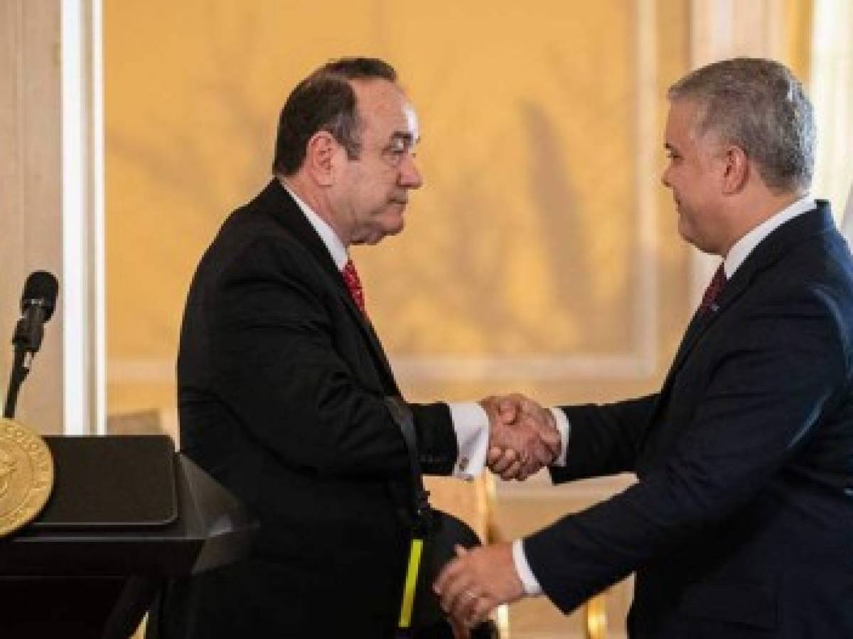 Guatemala y Colombia firmarán acuerdo de cooperación en seguridad y comercio