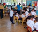 <i>La donación forma parte de las acciones de cooperación entre Honduras y Estados Unidos orientadas a respaldar las condiciones materiales de los centros escolares. Foto de cortesía</i>