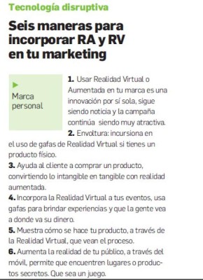 Realidad aumentada y virtual cambian la forma de hacer negocios