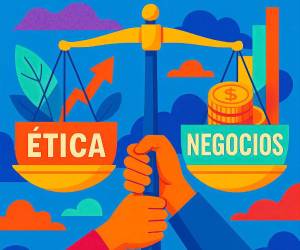 Una empresa con <b>carácter ético</b> no solo es “correcta”. Es más <b>resiliente. (Ilustración IA- Microsoft Designer)</b>