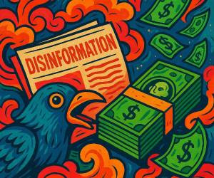 El sistema de defensa contra la manipulación informativa sigue operando con recursos limitados frente a un fenómeno que ya impacta decisiones de salud, consumo, seguridad y democracia. (Foto: IA Microsoft Designer)