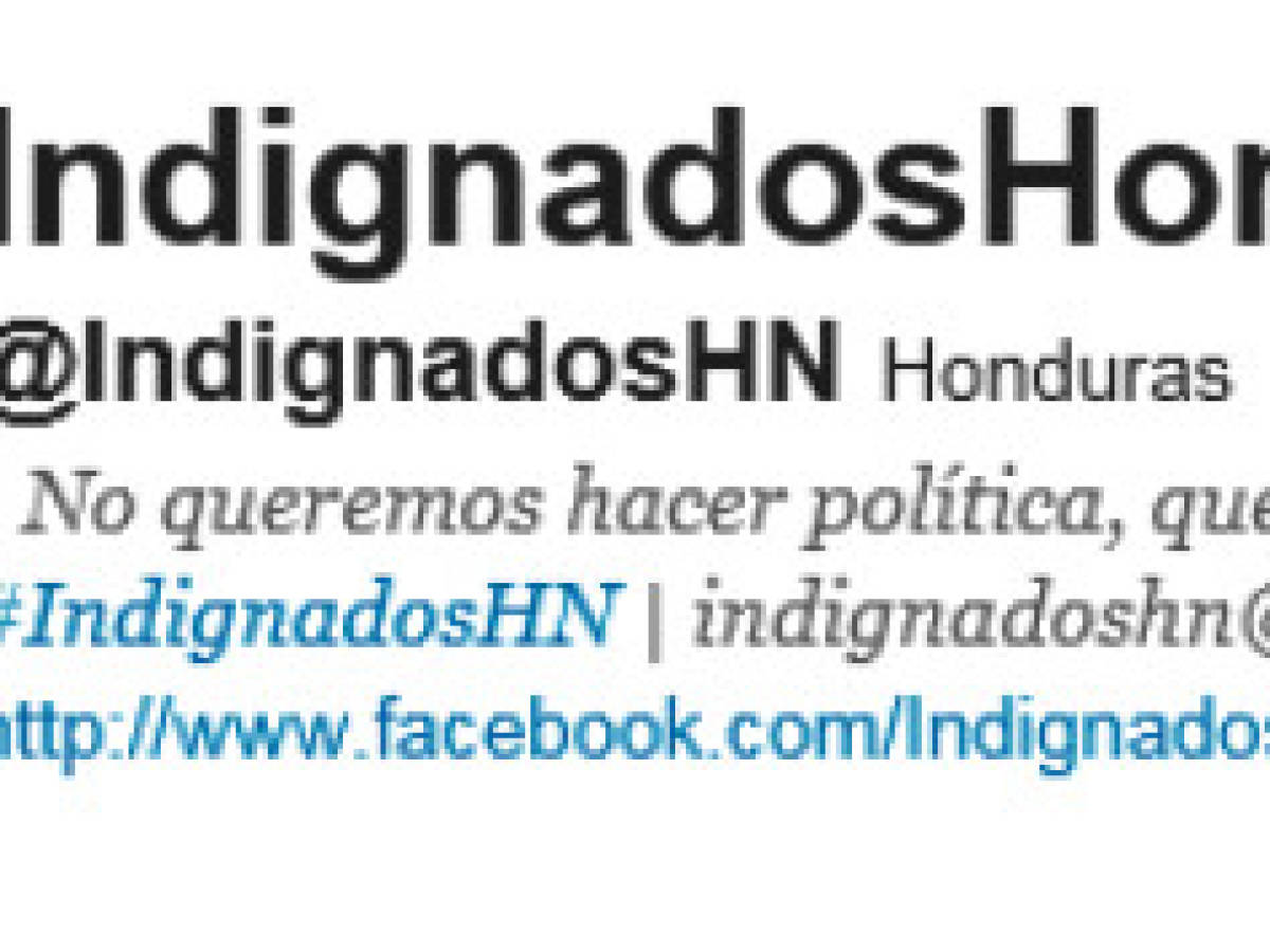 Surge en Honduras primer movimiento de indignados