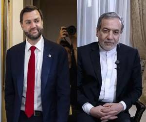 El resultado de estas primeras reuniones podría empezar a redefinir el equilibrio de poder en Medio Oriente. JD Vance (izquierda) y Abás Araqchí (derecha). (Fotos: EFE)