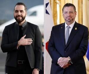 El presidente de El Salvador tiene un nivel de aprobación que supera el 70%. Mientras, el de Costa Rica logra casi 60% de respuestas positivas. (Foto: EFE)