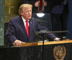 <i>Trump también defendió su actuación frente a Irán y reiteró que no permitirá que ese país desarrolle un arma nuclear. (Foto: EFE)</i>
