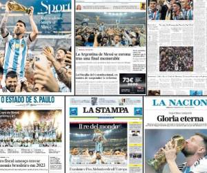 Las portadas de los periódicos destacan el gane de Argentina en Qatar