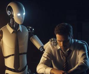 <i>Según el Work Trend Index, el 57% del tiempo laboral se va en comunicación (reuniones, correos, chats, notificaciones) y solo el 43% en crear valor real. El resultado es conocido por todos: fragmentación cognitiva y ansiedad. (Foto: IA Microsoft Desginer)</i>