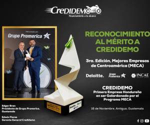 CREDI-DEMO, la primera empresa hondureña en Mejores Empresas Centroamericanas 2023