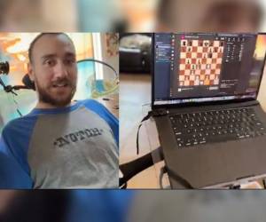 <i>Noland Arbaugh, de 29 años, habló sobre jugar al ajedrez y al videojuego Civilization, así como de tomar clases de japonés y francés, controlando el cursor de una pantalla de ordenador con su cerebro. FOTO NEURALINK EN X</i>