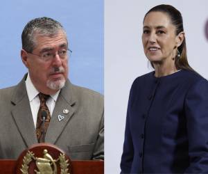 Combo de fotografías de archivo del presidente de Guatemala, Bernardo Arévalo (i) y su homóloga de México, Claudia Sheinbaum. Sheinbaum y Arévalo, sostuvieron este viernes una llamada telefónica para coordinar su primer encuentro bilateral, previsto para la próxima semana en el sureste mexicano, con el objetivo de fortalecer la relación entre ambos países y acercar a sus pueblos. EFE/ Mariano Macz/ Sáshenka Gutiérrez