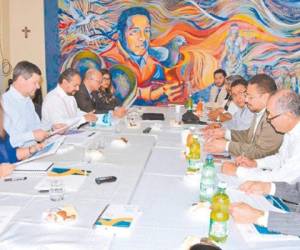 El equipo técnico de la OEA se reunió la semana anterior con miembros de la sociedad civil para afinar detalles sobre la llegada de la Maccih a Honduras. (Foto: elheraldo.hn).