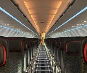 <i>Este tipo de avión, además de confort, ofrece una reducción significativa en el consumo de combustible y emisiones. Foto de cortesía</i>