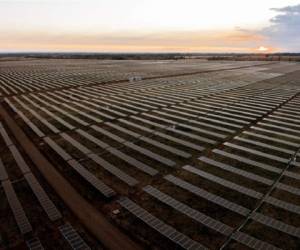 Los módulos solares de Horus Energy fueron montados sobre estructuras que siguen el movimiento del sol en su ruta diaria. (Foto: Cortesía)