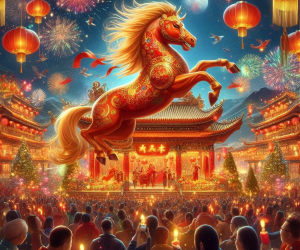 <i>En síntesis, el Año del Caballo de Fuego invita al movimiento, la renovación y la audacia. (Foto: IA Microsoft Designer)</i>