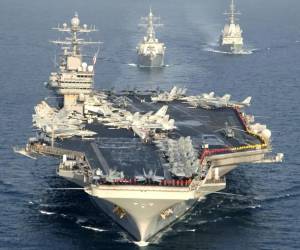 <i>Según agencias internacionales, 9.000 efectivos viajan hacia Medio Oriente a bordo de un conjunto de buques. (Foto: EFE)</i>