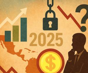 Para Costa Rica, la previsión de crecimiento es del 3,5 % en 2025 y 3,8 % en 2026-27. Panamá, por su parte, alcanzaría un 3,5 % en 2025 y un promedio del 4,1 % en los dos años siguientes. FOTO GENERADA CON IA, CONCEPTO E&amp;N