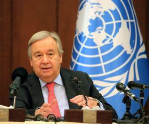 El secretario general de la <b>ONU</b>, Antonio Guterres.