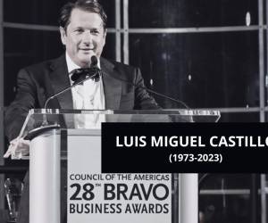 <i>Luis Miguel Castillo recibió el pasado 20 de octubre un reconocimiento por Council of the Americas. FOTO Revista Estrategia &amp; Negocios/CORTESÍA</i>