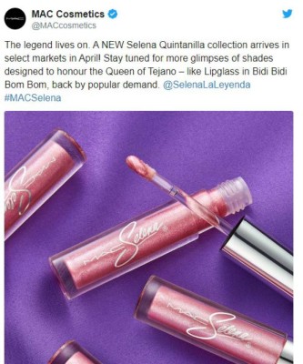 MAC lanzará nueva colección inspirada en Selena