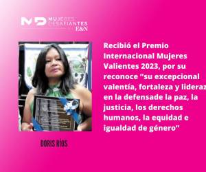 Doris Ríos: premiada en EEUU por su lucha en favor de los pueblos indígenas