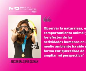 Alexandra Sofía Guzmán: bióloga marina que busca motivar a nuevas generaciones