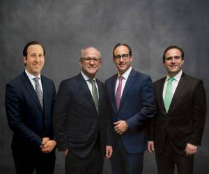 Rodrigo Zamora Terán; Roberto Zamora Llanes, Presidente Ejecutivo Grupo LAFISE: Roberto Zamora Terán: Diego Zamora Terán, Directores Ejecutivos de Grupo LAFISE.
