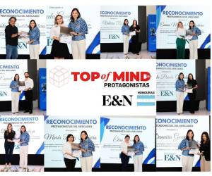 Durante el evento TOM 2025 en San Pedro Sula, Honduras, entregamos los reconocimientos a los Protagonistas del Mercadeo en el país, responsables de una potente transformación que están viviendo las marcas. Entrega Lizza de Handal, Gerente de Audiencias Segmentadas de Grupo OPSA.
