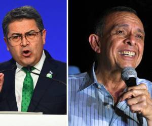 <i>Juan Orlando Hernández que gobernó en dos periodos desde 2014 hasta enero de 2022, está preso en Estados Unidos. Porfirio Lobo (2010-2014) se dedica actualmente a la agricultura en su región natal, Olancho, este. FOTOS AFP/E&amp;N</i>