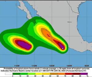 Se forma frente a la costa mexicana Beatriz, el segundo huracán del año