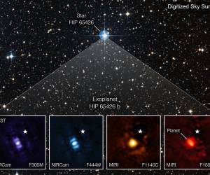 Telescopio Webb captura primera imagen de un exoplaneta