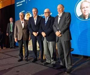 <i>En la foto los líderes de CMI Felipe Bosch, Juan Luis Bosch y Juan José Gutiérrez, junto a Jorge Becerra, BCG</i>