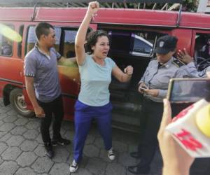 María Adilia Peralta fue una de las opositoras que fueron liberadas ayer en Nicaragua.