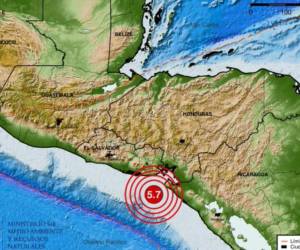 Sismo de 5,7 fue sensible en tres países centroamericanos