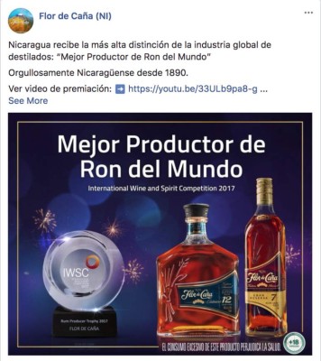 Flor de Caña: El mejor Ron del mundo con miles de fans