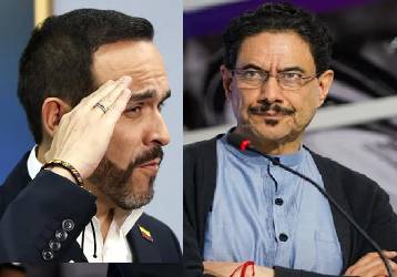 <b>Abelardo de la Espriella (Izquierda de la foto) e Iván Cepeda (derecha de la foto) definirán este domingo el rumbo que adoptará Colombia para el ciclo 2026-2030. (Fotos: EFE)</b>