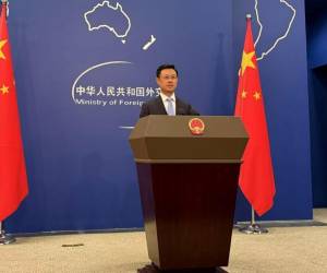 <i>Portavoz de Exteriores Guo Jiakun. FOTO MINISTERIO CHINA</i>