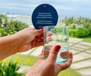 Desde hace tres años, el resort Oceana de la costa pacífica guatemalteca se unió a Gronn para dar una segunda vida al vidrio. Foto cortesía