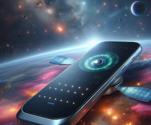 <i>El debate no es si habrá un nuevo smartphone. El debate es cómo se redefine el negocio telco cuando la red viene del espacio. (Foto: IA Micrsoft Designer)</i>