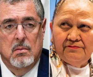 Consuelo Porras buscó el fracaso de elecciones con un intento fallido de allanamiento. Para el presidente Arévalo, “la elección representa un paso en la recuperación del equilibrio institucional”. (Fotos: Archivo)