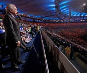 Michael Temer, presidente interino de Brasil, recibió una sonora pitada en la inauguración de los JJ.OO., realizada el pasado viernes. (Foto: AFP)