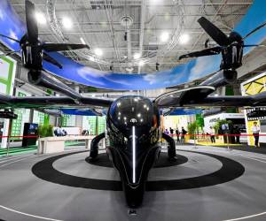 <i>Esta fotografía tomada el 19 de junio de 2023 muestra un avión Midnight Archer exhibido durante el Salón Aeronáutico Internacional de París en el aeropuerto París-Le Bourget. FOTO Emmanuel Dunand/AFP</i>